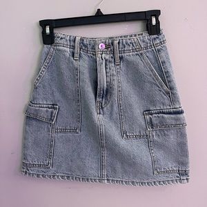 Cargo jean skirt!